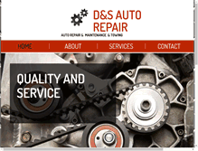 Tablet Screenshot of dandsautorepair.com